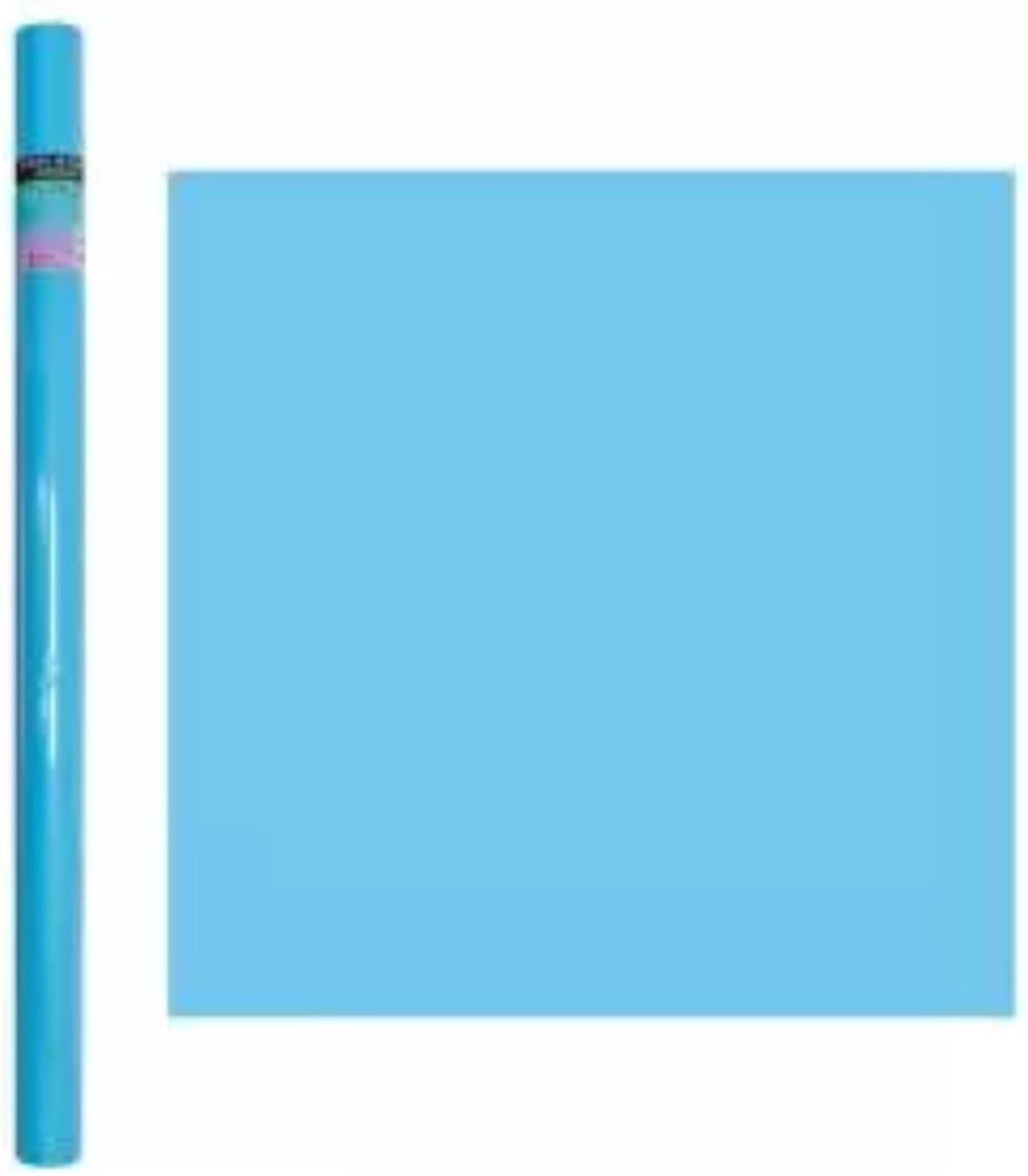 3x Rollen Kadopapier / Schoolboeken Kaftpapier Pastel 200 X 70 Cm - Kaftpapier - Blauw