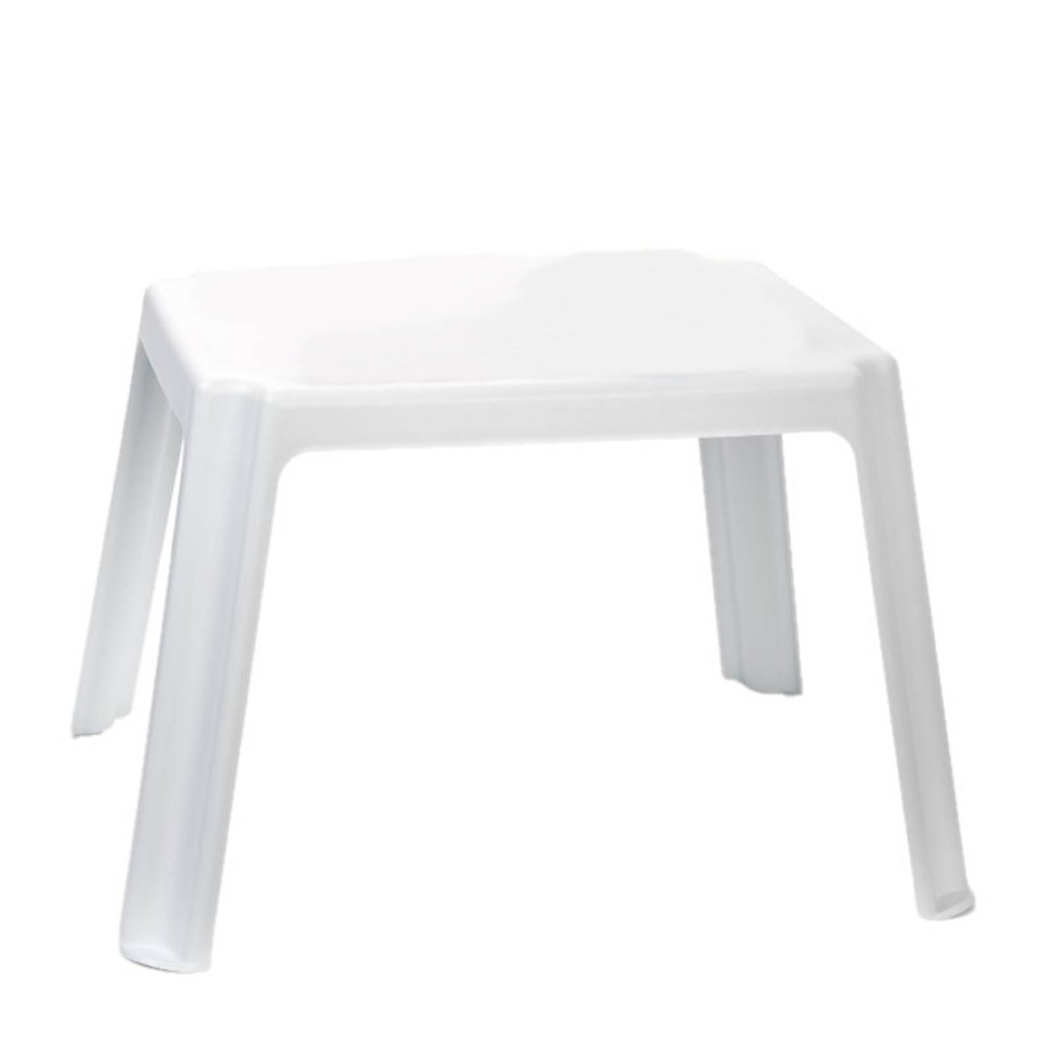 Forte Plastics Kunststof Kindertafel 55 X 66 X 43 Cm - Bijzettafels - Wit