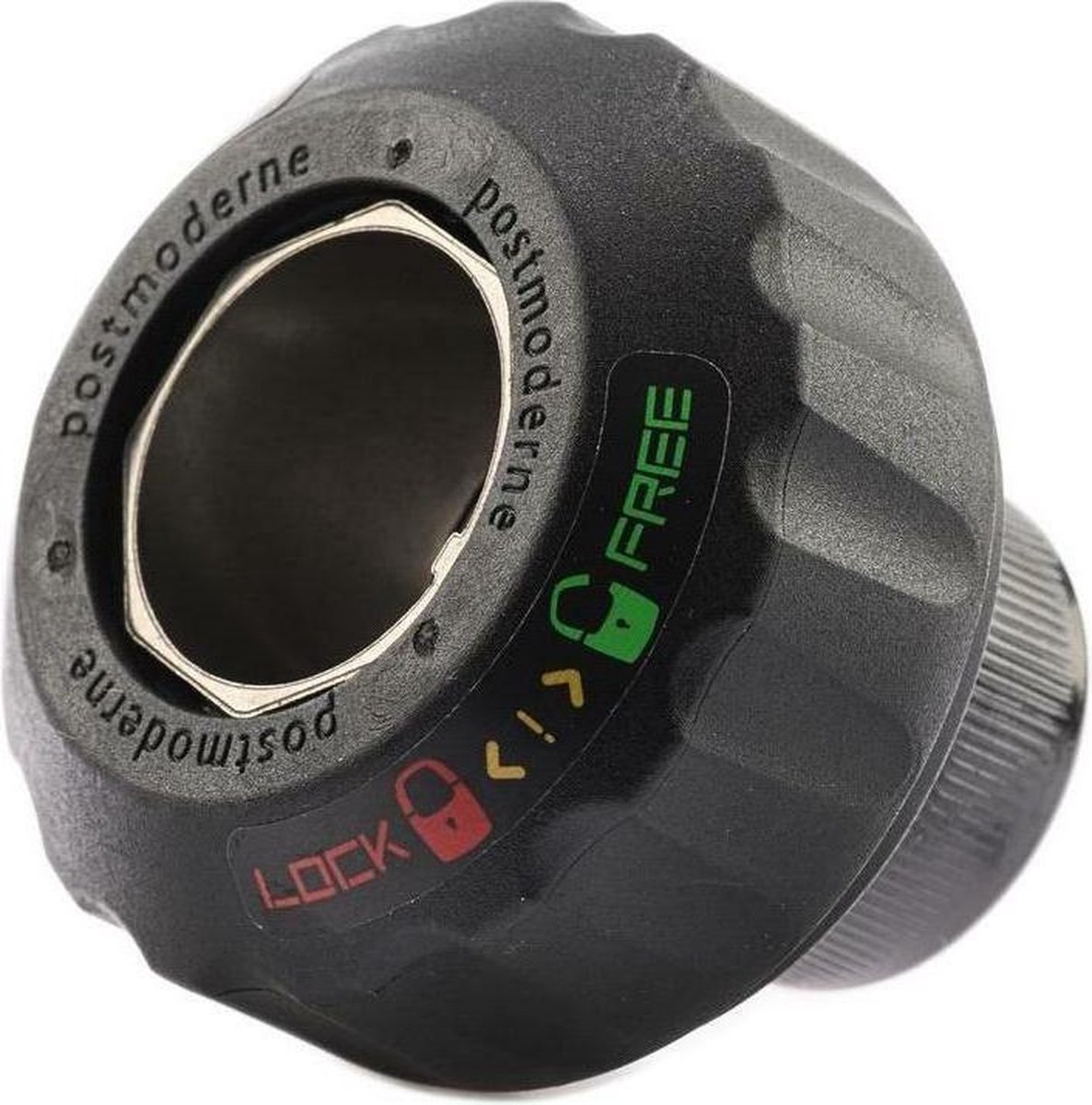 Balhoofdstel Met Geïntegreerd Stuurslot 1 1/8 Inch - Zwart