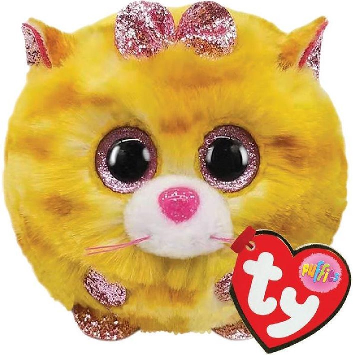 ty Teeny Puffies Tabitha Cat 10cm - Geel