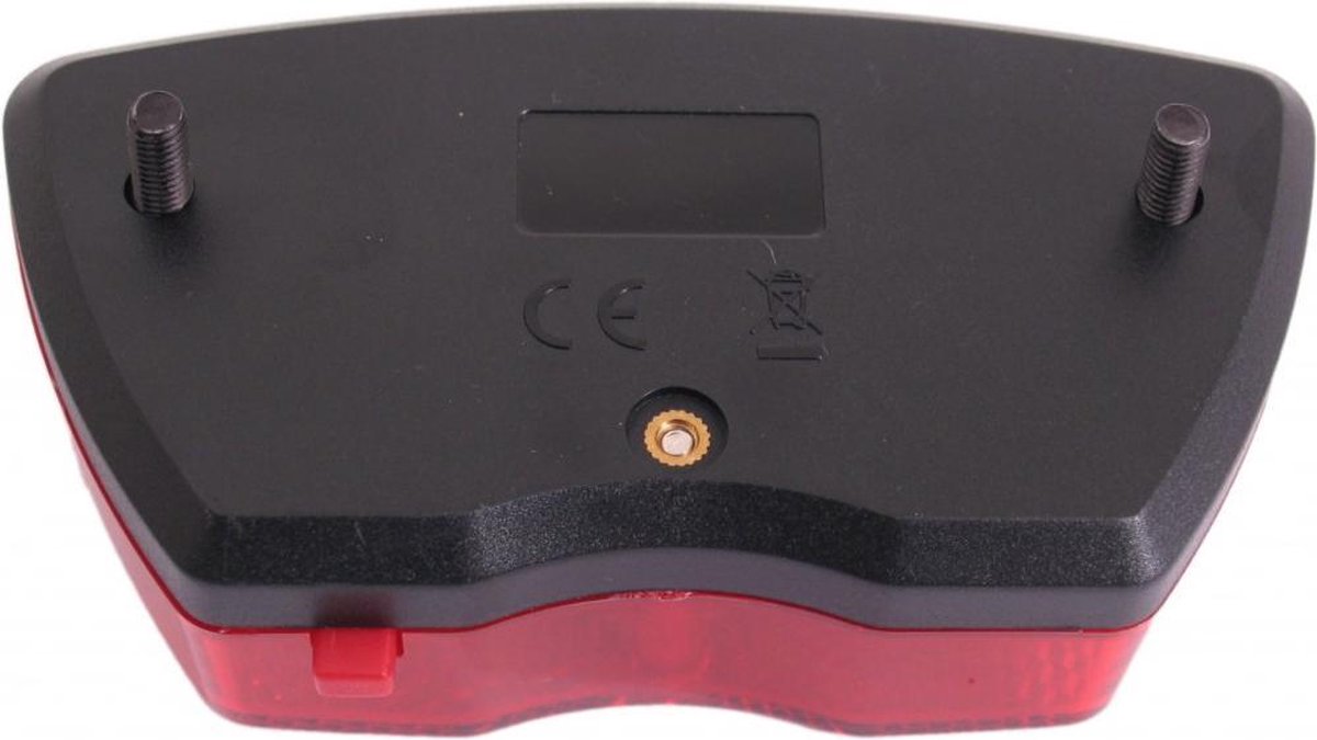 Dragerachterlicht Edge City - 3 Leds Inclusief Batterijen (Werkplaatsverpakking) - Rood
