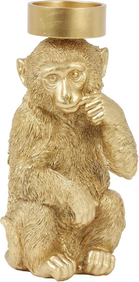 Light&living Kandelaar 32 Cm Monkey - Goud