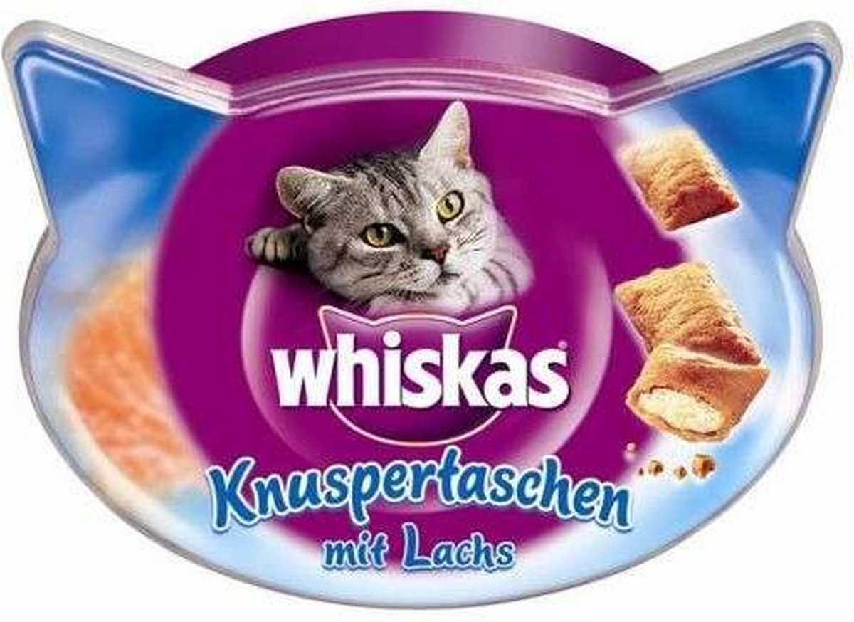 Whiskas Temptations 60 g - Kattensnack - Zalm