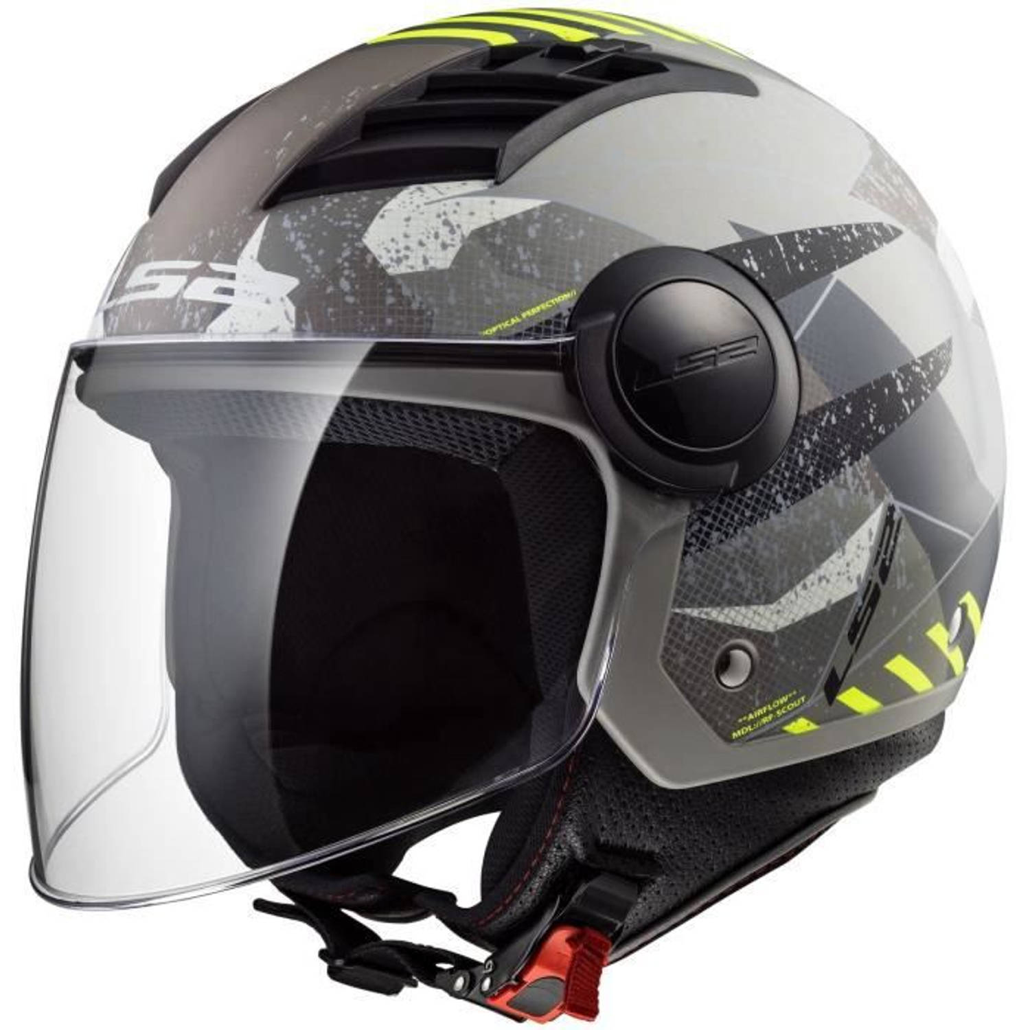 Ls2 Jet Airflow Evo Camo-helm - Zwart