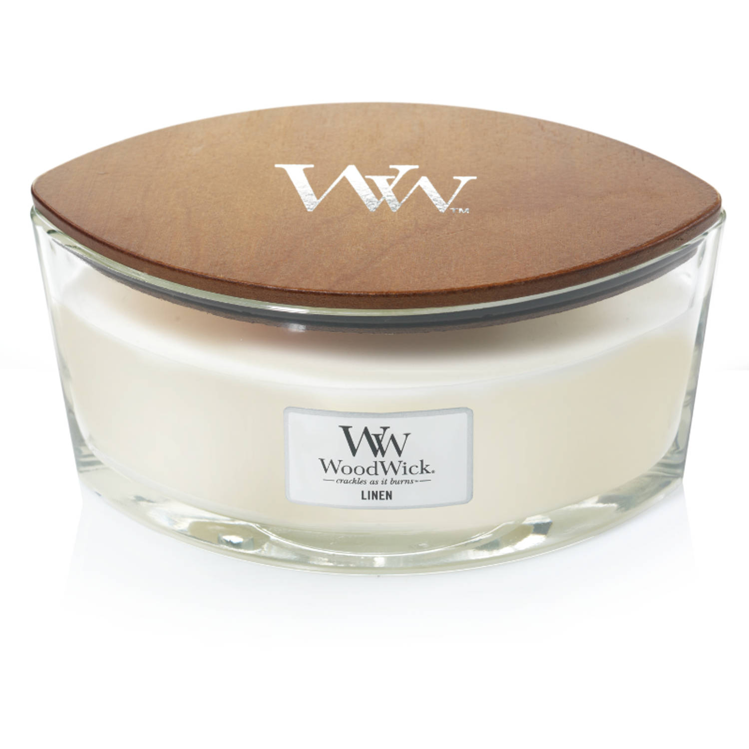 Ww Linen Ellipse Candle