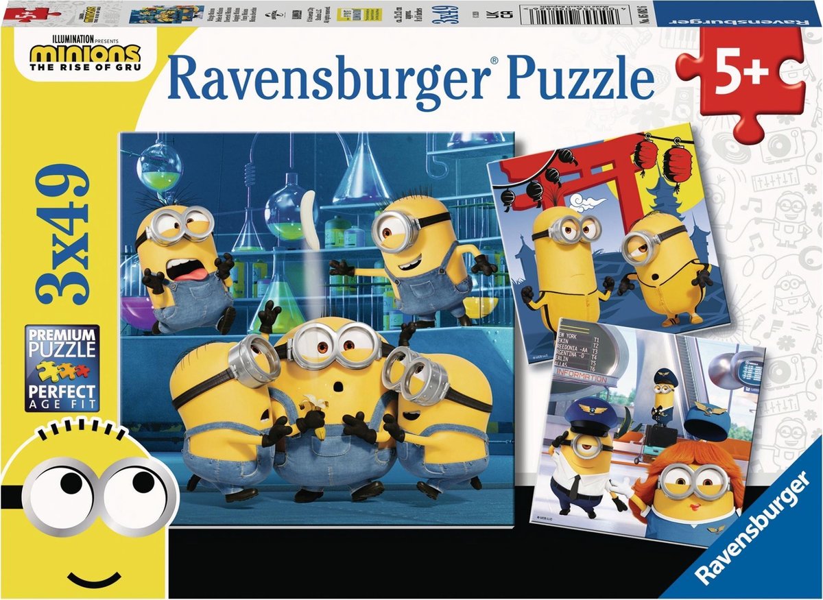 Ravensburger Puzzels 3x49 P - Grappige Minions / Minions 2