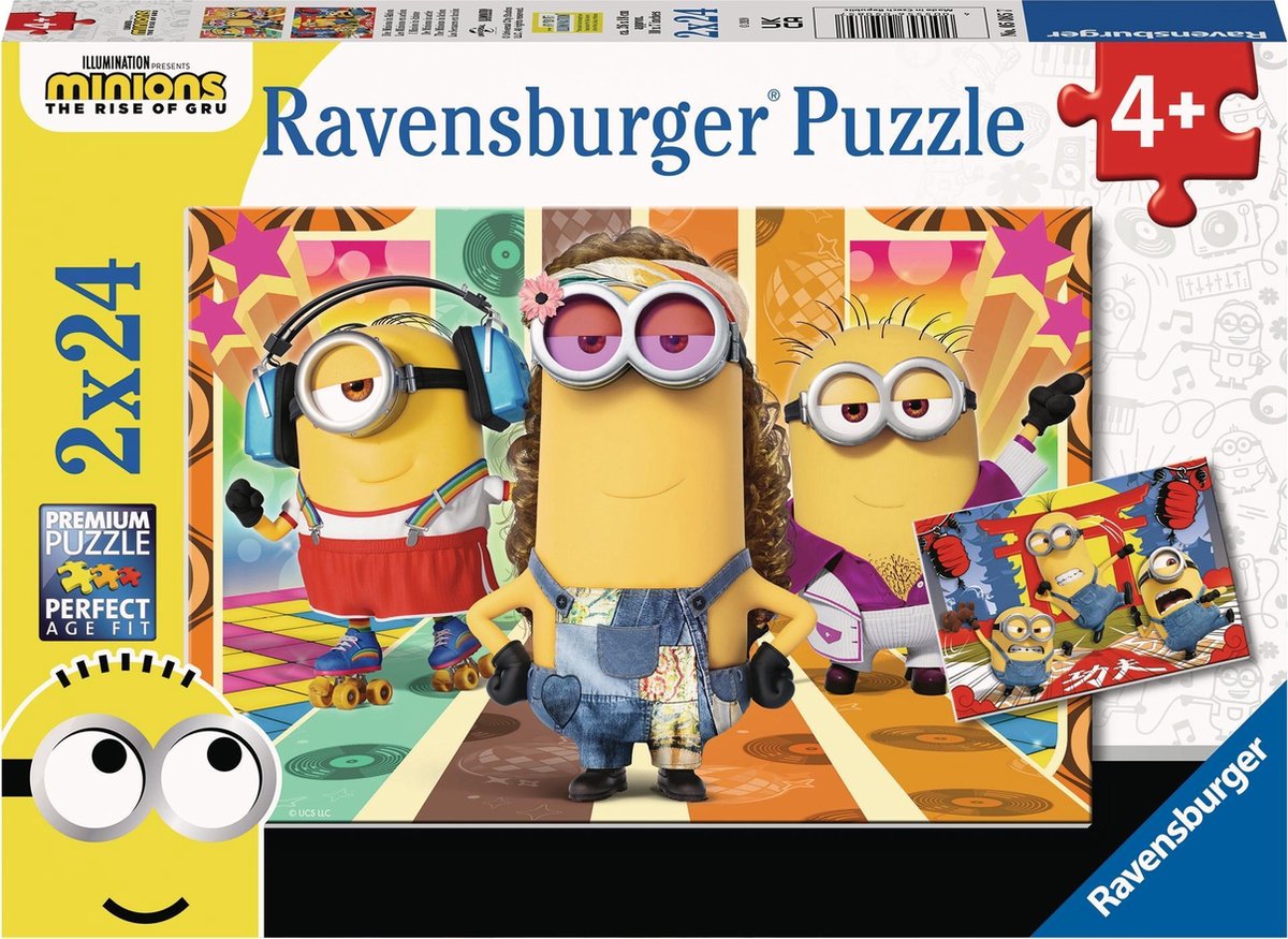 Ravensburger Puzzels 2x24 P - Minions In Actie / Minions 2