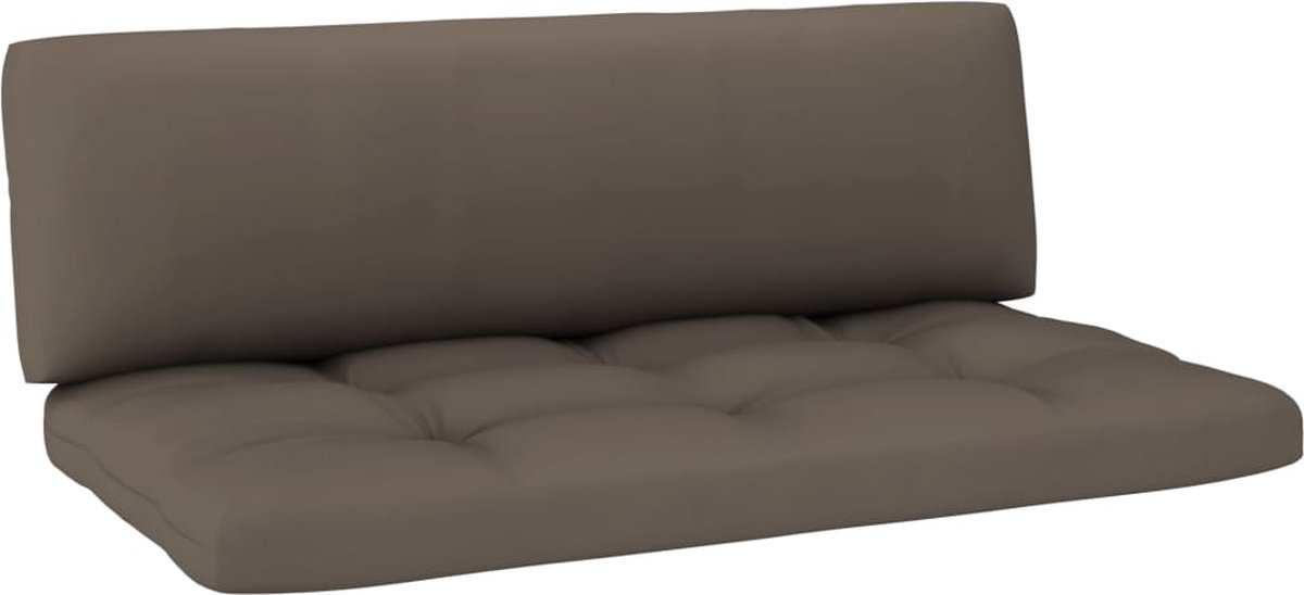 Vidaxl 6-delige Loungeset Pallet Met Kussens Geïmpregneerd Hout - Zwart