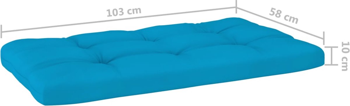 Vidaxl 6-delige Loungeset Pallet Met Kussens Geïmpregneerd Hout - Wit