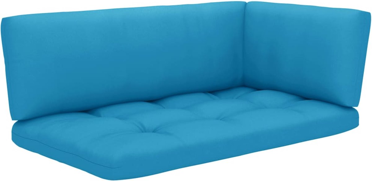 Vidaxl 6-delige Loungeset Pallet Met Kussens Geïmpregneerd Hout - Wit