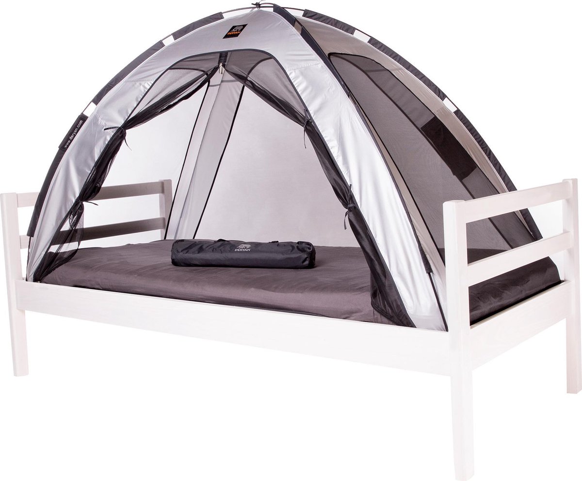 Deryan Klamboe/bedtent (90 X 200 Cm) Zilver - Wit