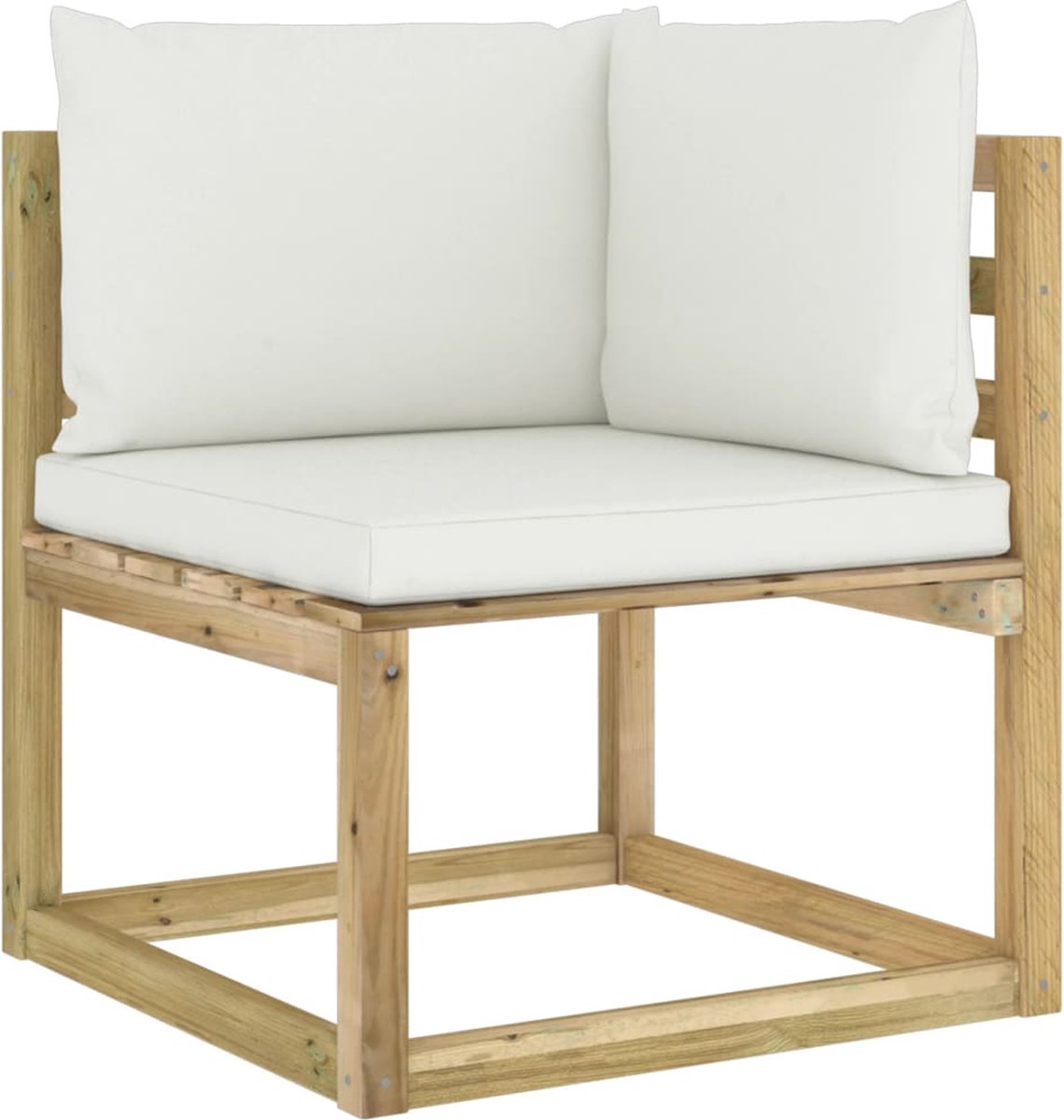 Vidaxl 9-delige Loungeset Met Kussens Geïmpregneerd Grenenhout