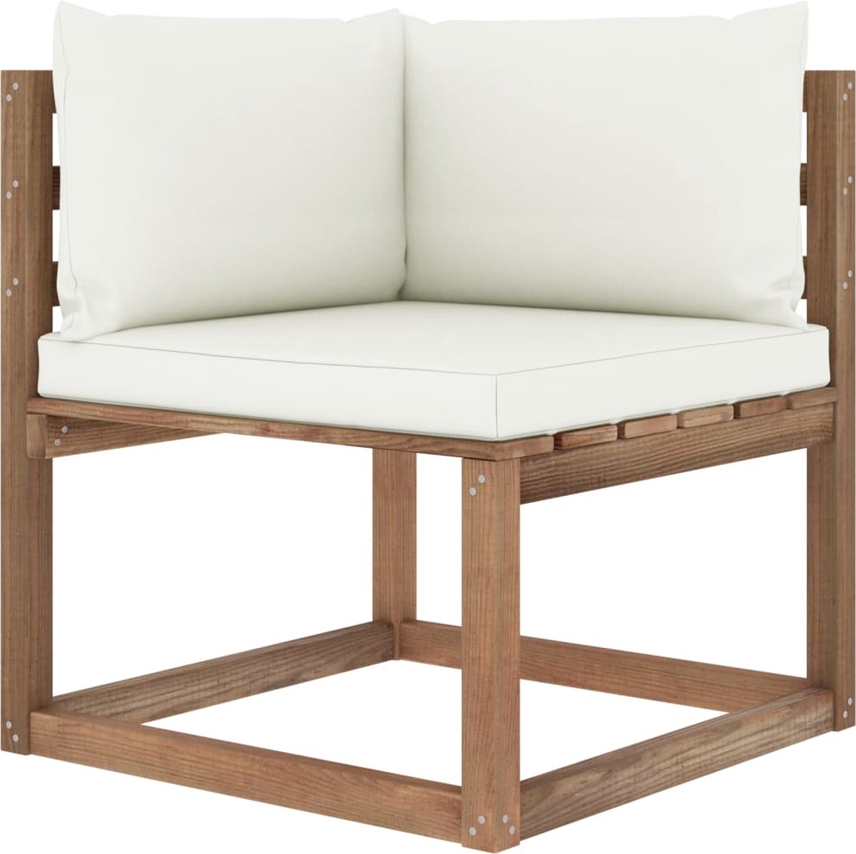 Vidaxl 6-delige Loungeset Pallet Met Kussens Geïmpregneerd Grenenhout - Bruin