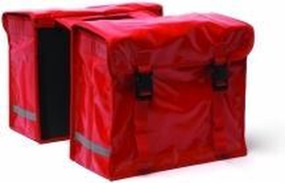 New Looxs Dubbele Fietstas Bisonyl 46l - Rood