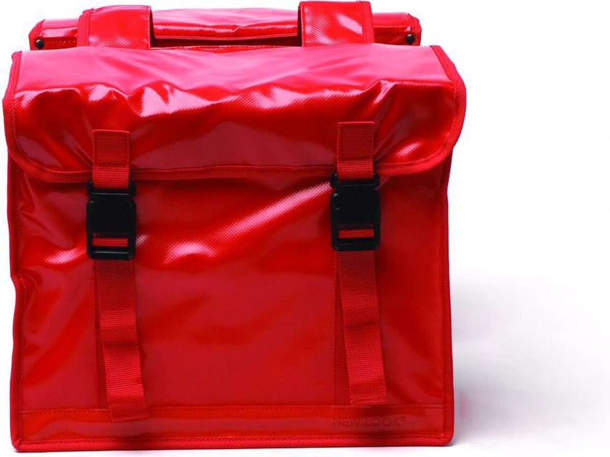 New Looxs Dubbele Fietstas Bisonyl 46l - Rood