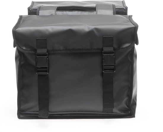 New Looxs Dubbele Fietstas Bisonyl 46l Mat - Zwart