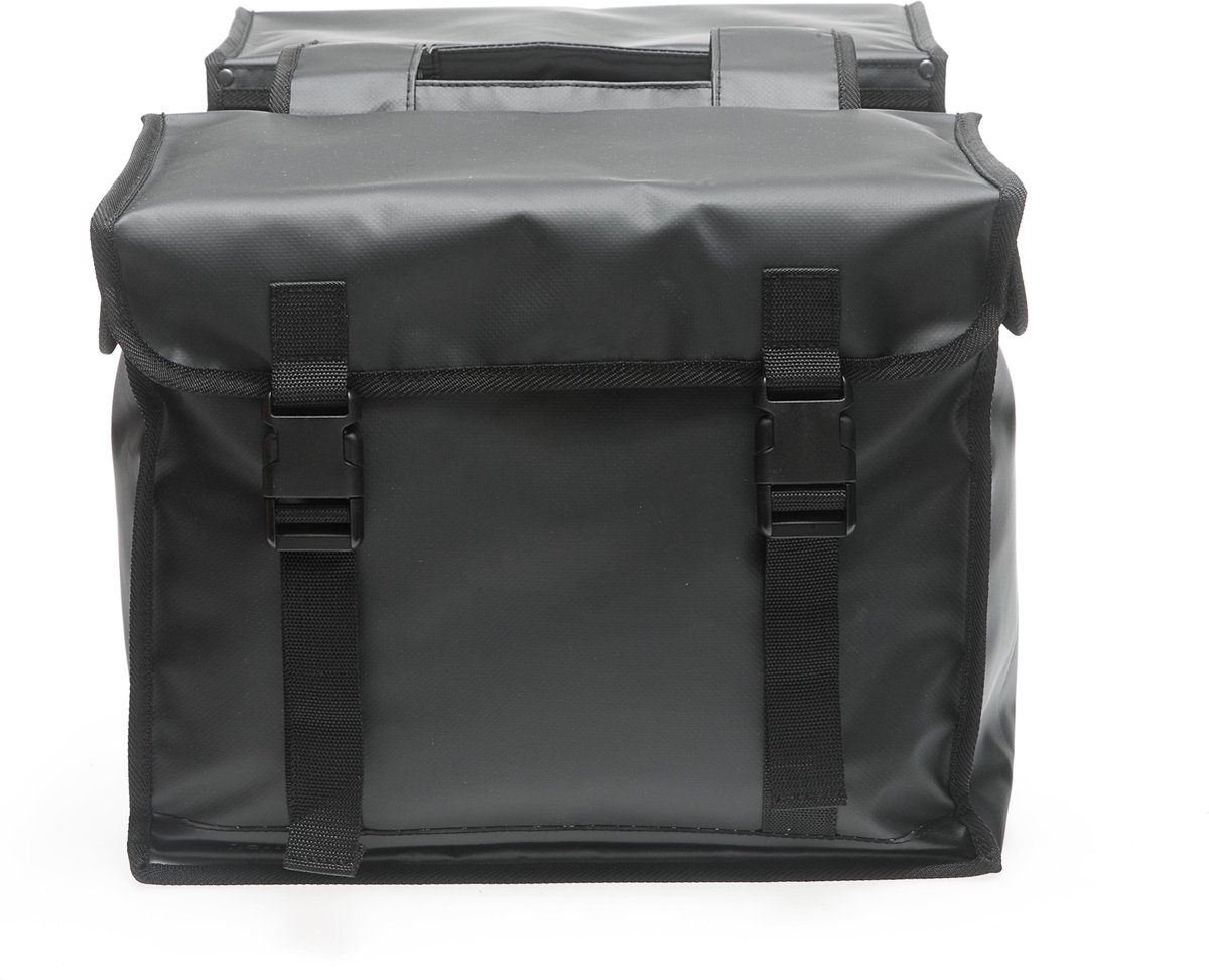 New Looxs Dubbele Fietstas Bisonyl 46l Mat - Zwart