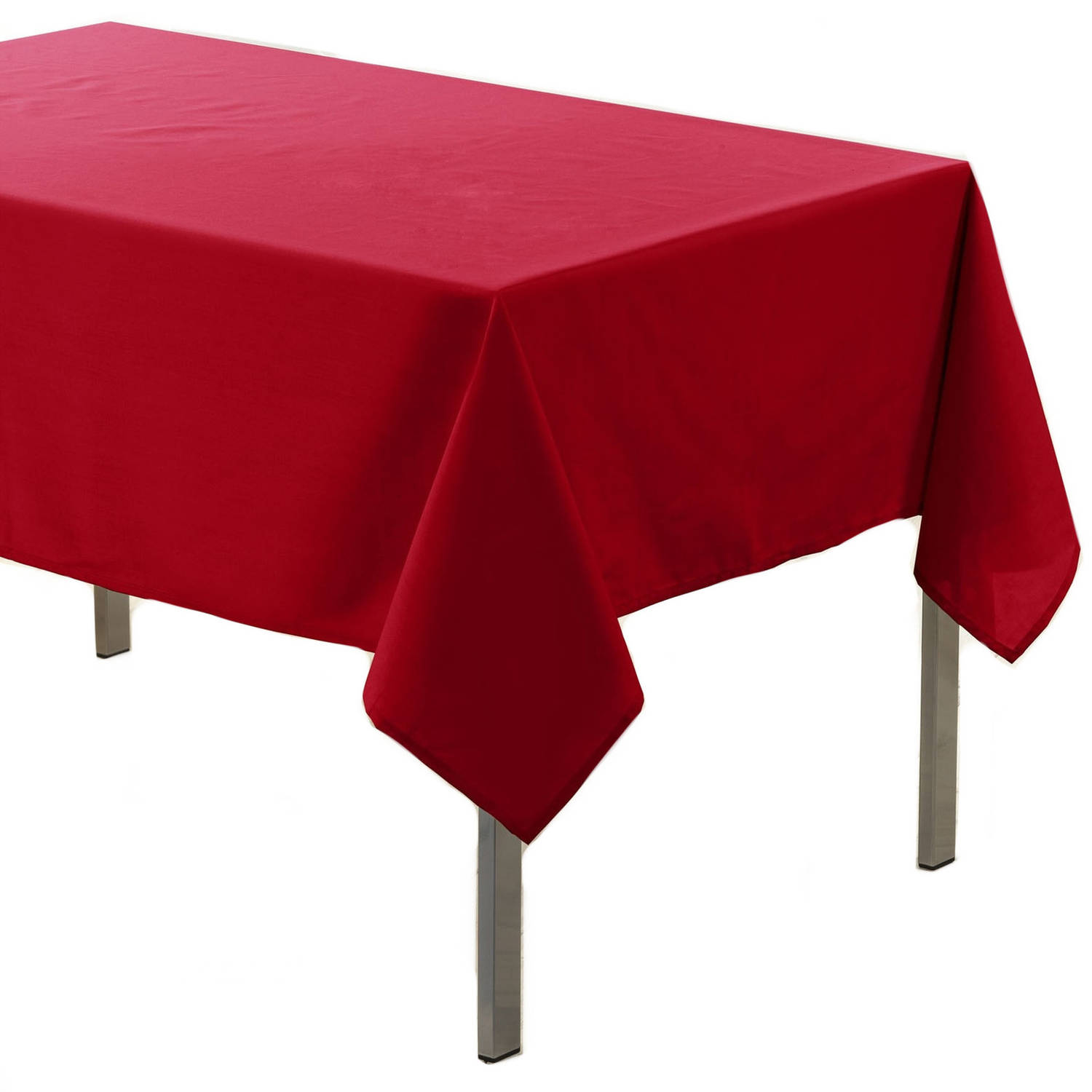 Tafelkleed Van Polyester 140 X 200 Cm - Tafellakens - Rood