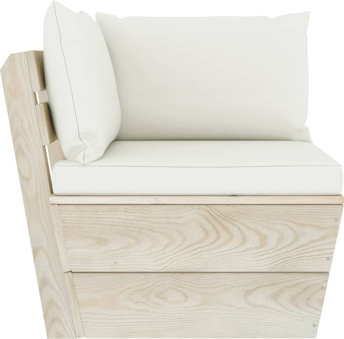 Vidaxl 6-delige Loungeset Met Kussens Pallet Vurenhout