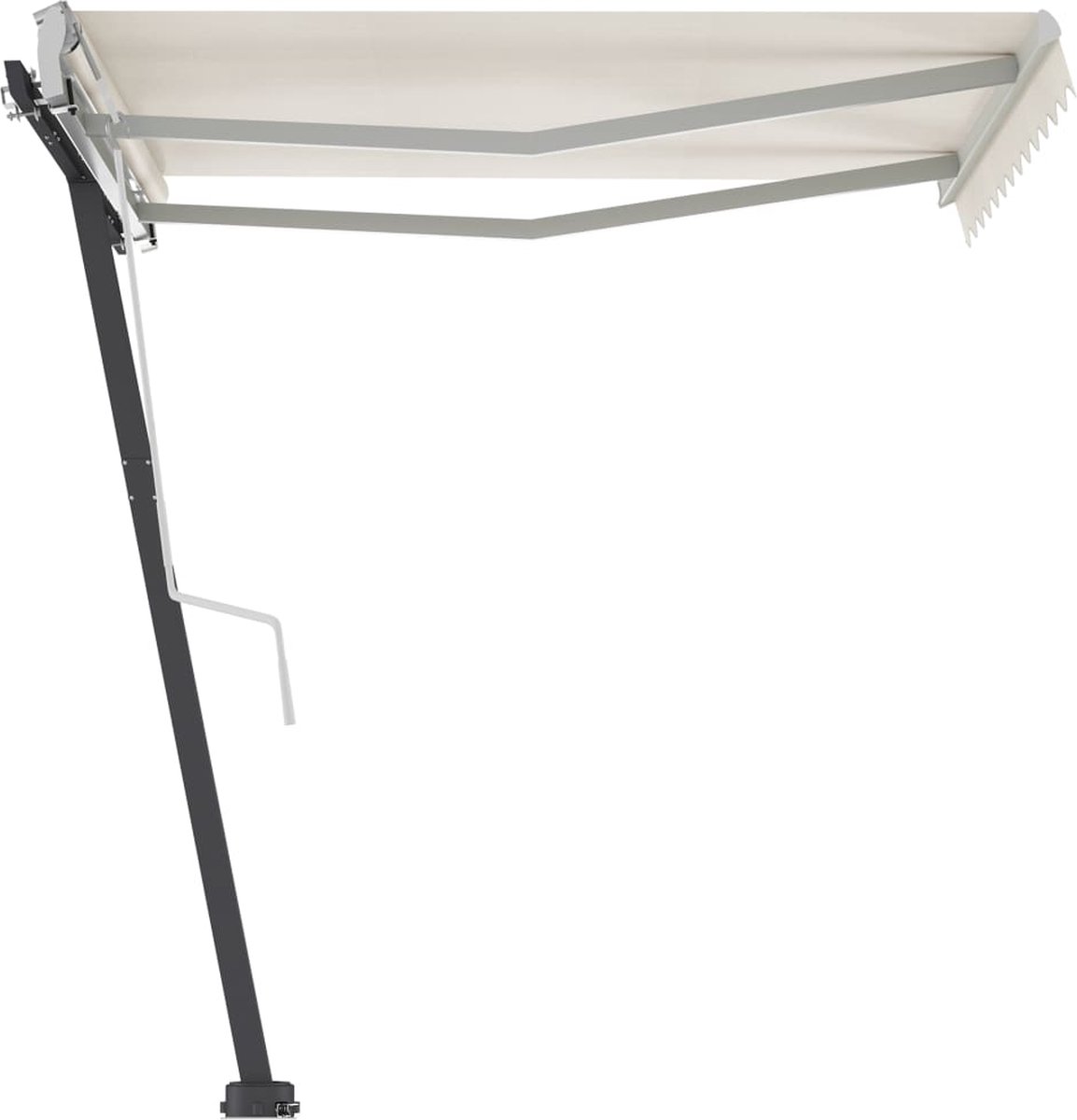 Vidaxl Luifel Vrijstaand Handmatig Uittrekbaar 300x250 Cm Crèmekleurig