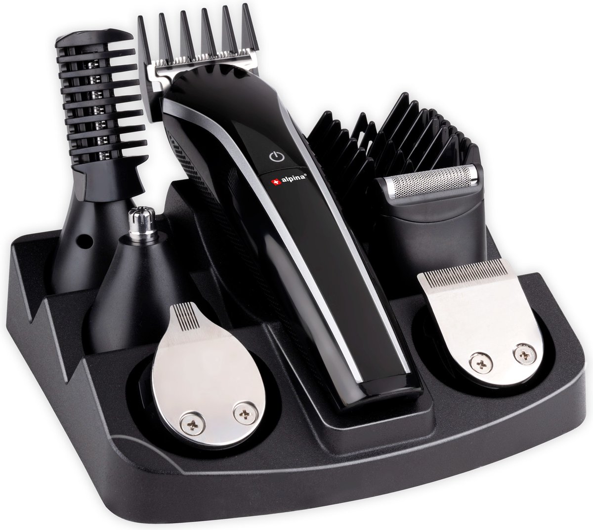 Alpina Tondeuseset - Trimmer - Tondeuse - Gezicht En Body - Scheren En Trimmen - 6-in-1 - 3 Watt