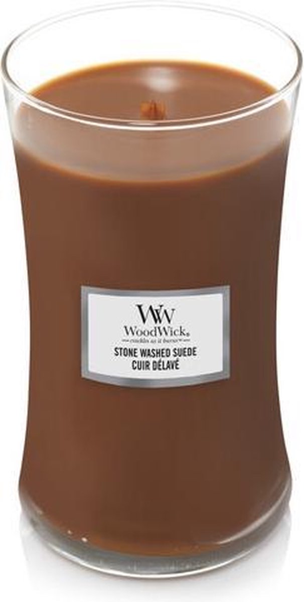 Ww Stone Washed Suede Large Candle - Bruin