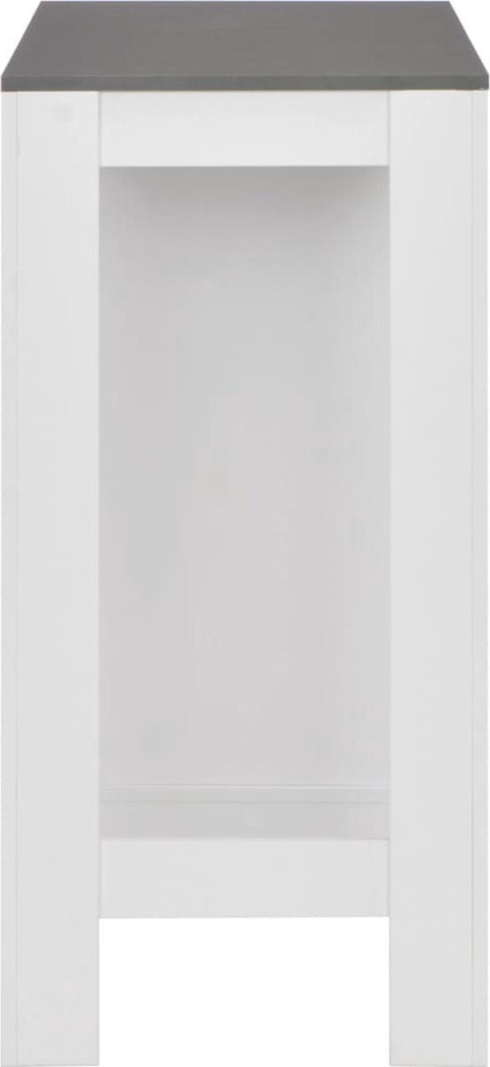 Vidaxl Bartafel Met Schap 110x50x103 Cm - Wit