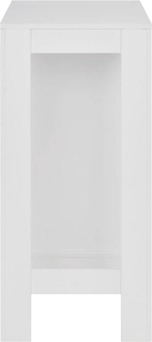 Vidaxl Bartafel Met Schap 110x50x103 Cm - Wit