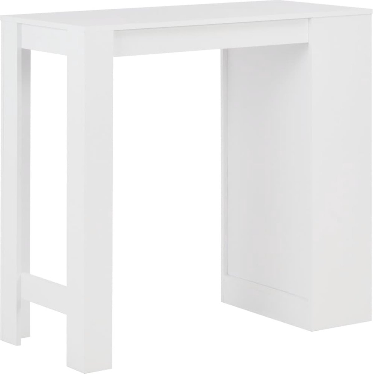 Vidaxl Bartafel Met Schap 110x50x103 Cm - Wit