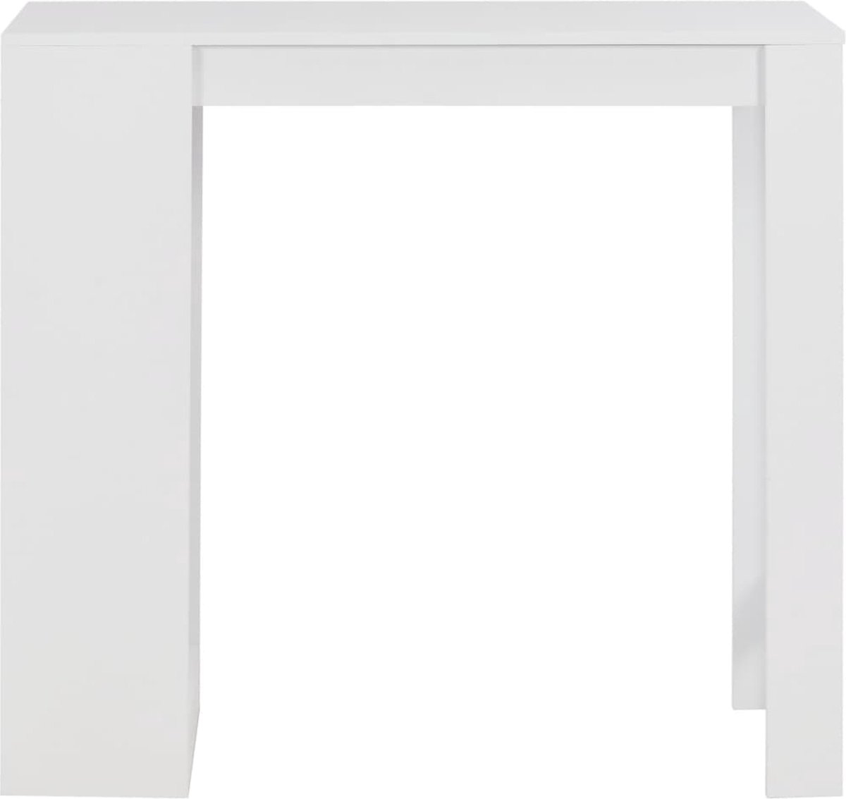 Vidaxl Bartafel Met Schap 110x50x103 Cm - Wit