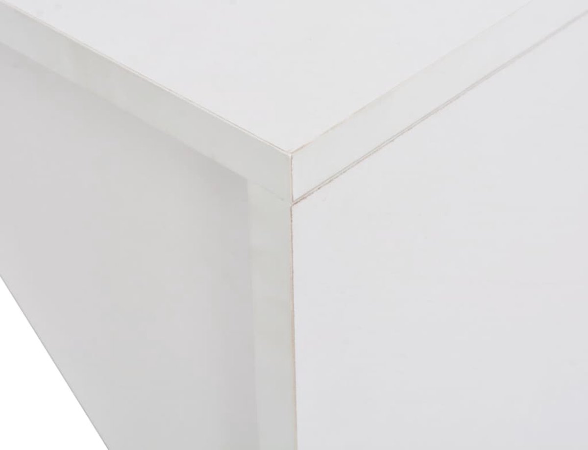 Vidaxl Bartafel Met Kast 115x59x200 Cm - Wit