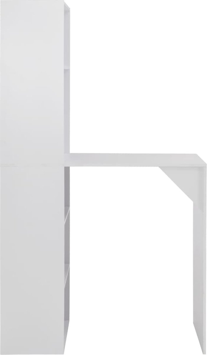 Vidaxl Bartafel Met Kast 115x59x200 Cm - Wit