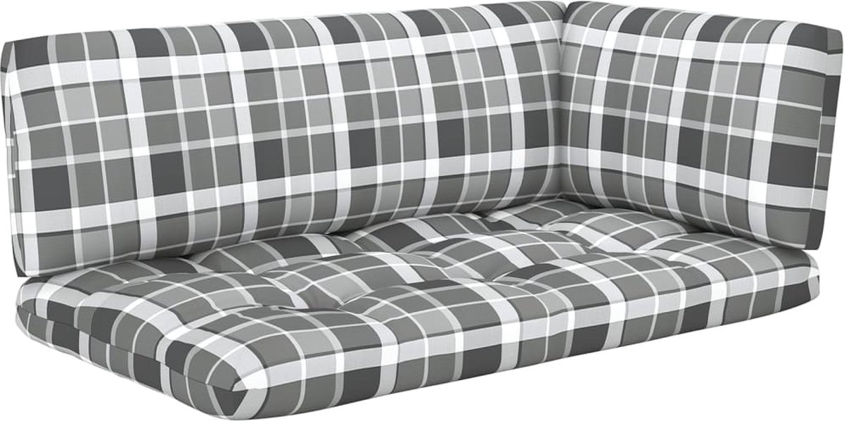 Vidaxl 6-delige Loungeset Pallet Met Kussens Geïmpregneerd Hout - Zwart