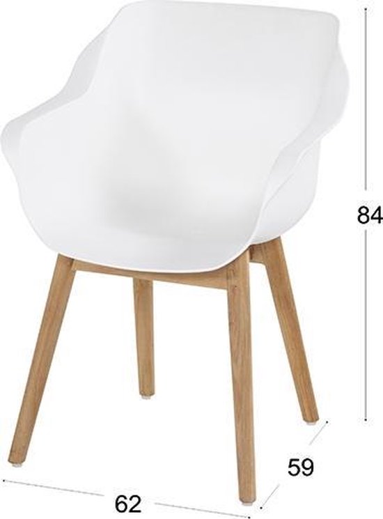 Hartman Sophie Studio Teak Tuinstoel - Set van 2 - Bruin