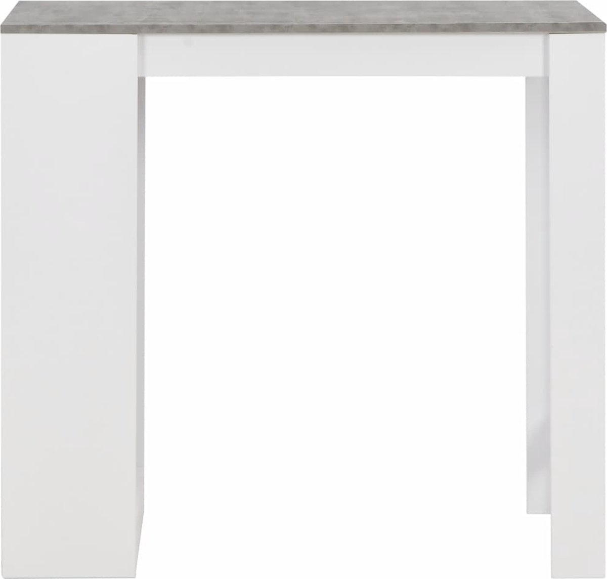 Vidaxl Bartafel Met Schap 110x50x103 Cm - Wit