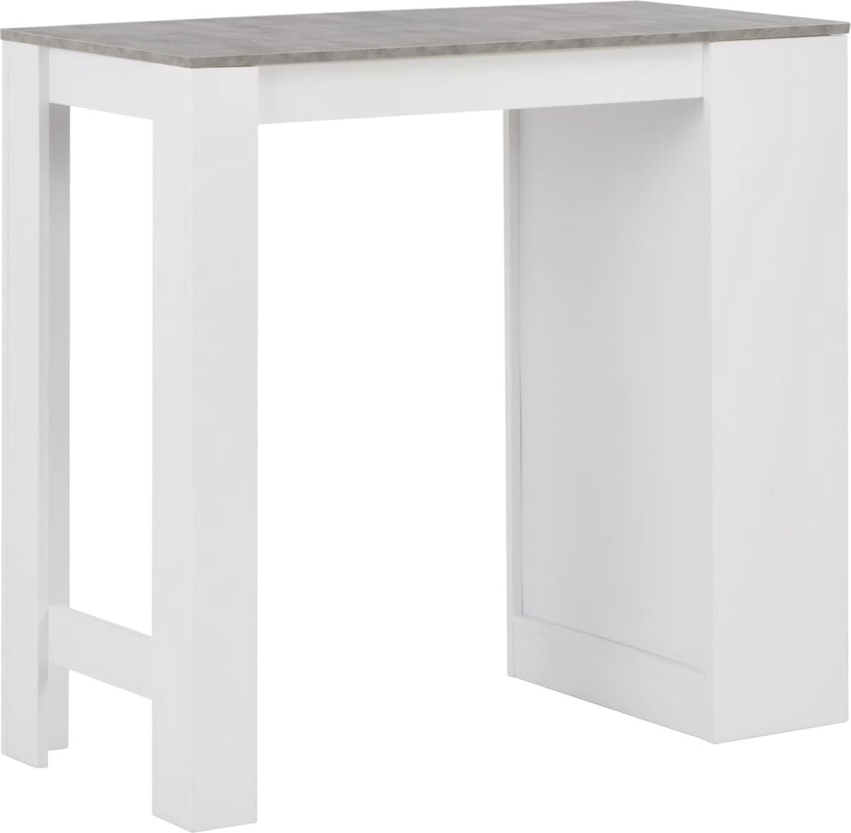 Vidaxl Bartafel Met Schap 110x50x103 Cm - Wit