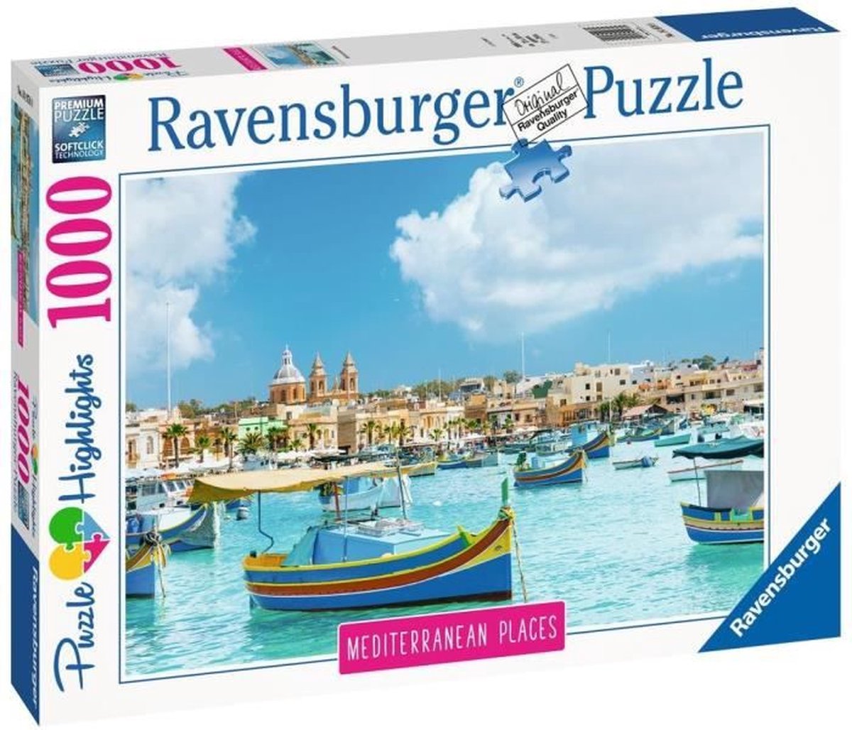 Ravensburger Puzzel 1000 P - Mediterraan Malta (Puzzel Hoogtepunten)