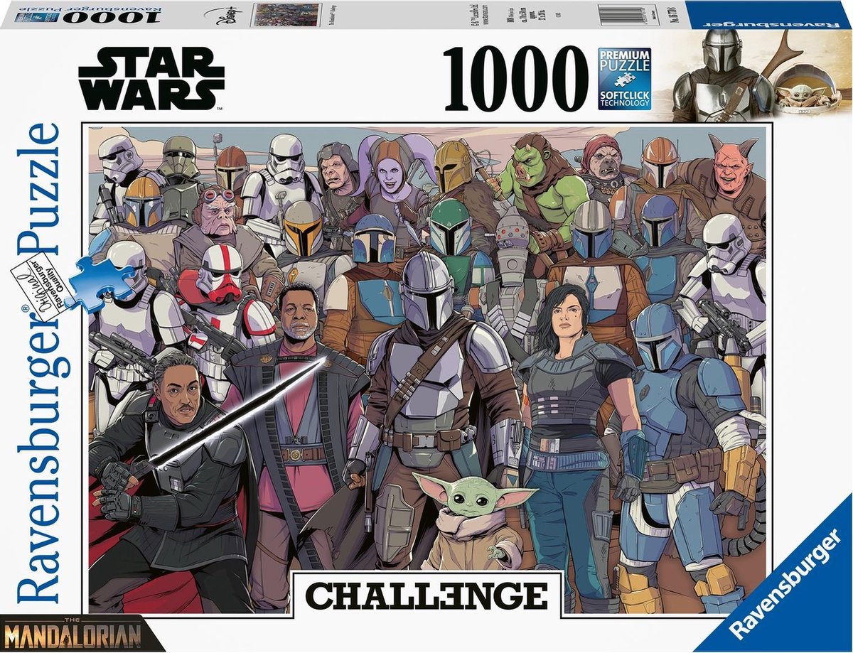 Ravensburger Puzzel 1000 P - Baby Yoda / Star Wars Mandalorian (Uitdagingspuzzel)