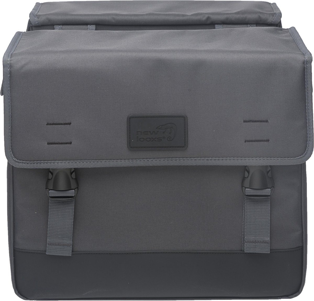New Looxs Dubbele Fietstas Origin 39l Donker - Grijs