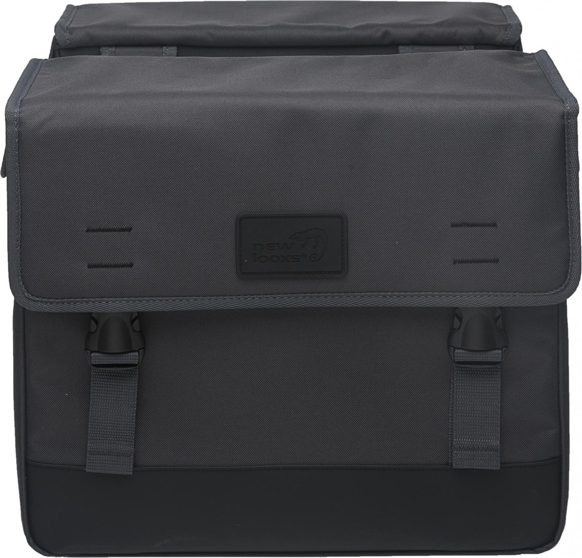 New Looxs Dubbele Fietstas Origin 39l Donker - Grijs