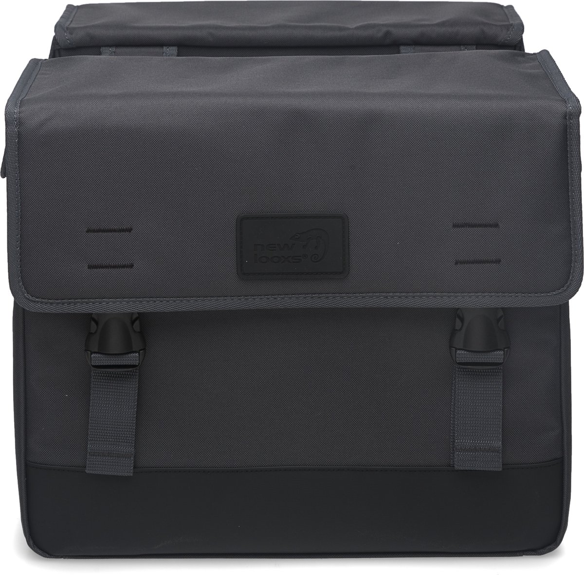 New Looxs Dubbele Fietstas Origin 39l Donker - Grijs