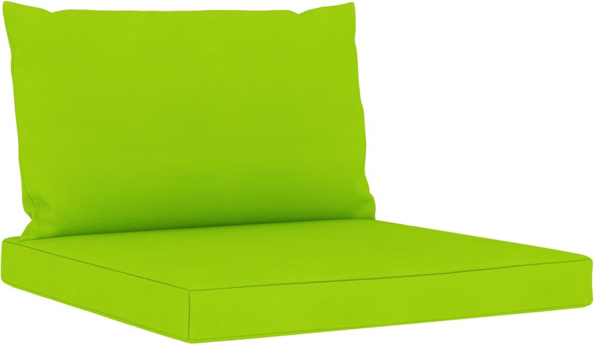 Vidaxl 4-delige Loungeset Met Heldere Kussens - Groen