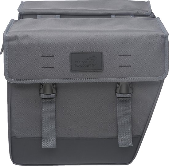 New Looxs Dubbele Fietstas Hybride Origin 33l Donker - Grijs