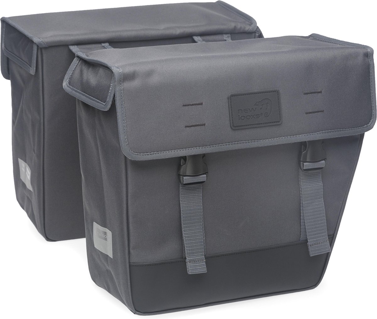 New Looxs Dubbele Fietstas Hybride Origin 33l Donker - Grijs