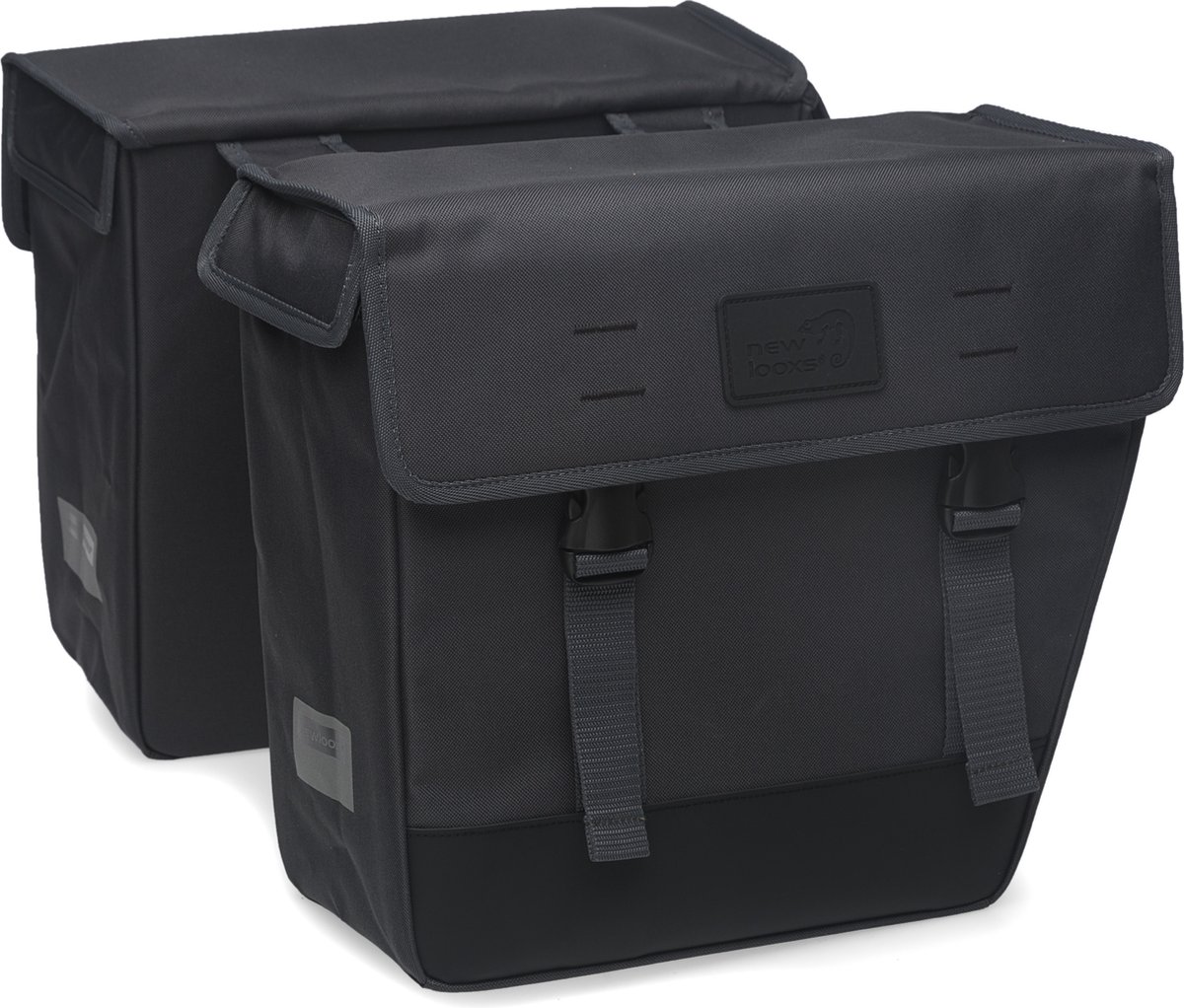 New Looxs Dubbele Fietstas Hybride Origin 33l Donker - Grijs