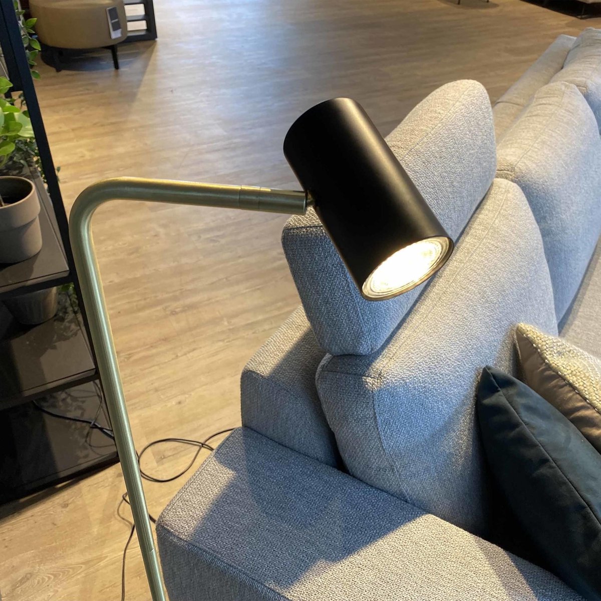 Highlight Vloerlamp Burgos 1 Lichts H 134 Cm - Goud