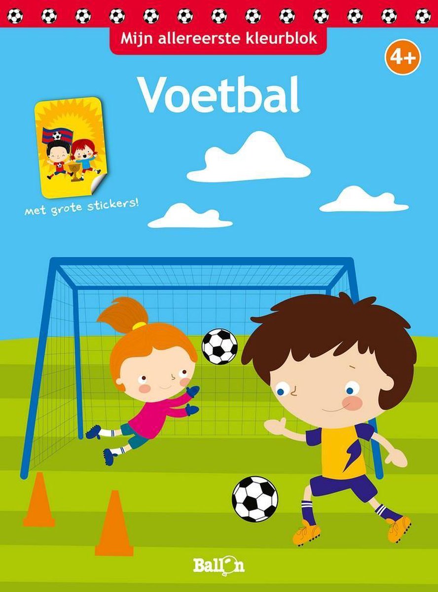 Ballon Media Mijn Allereerste Kleurblok Voetbal Met Stickers