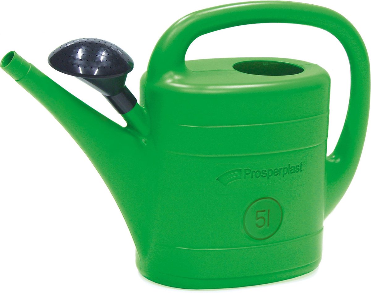 Combi-set Kunststof Bloemen/planten Gieters Met Broeskop/sproeikop 5 En 10 Liter - Gieters - Groen