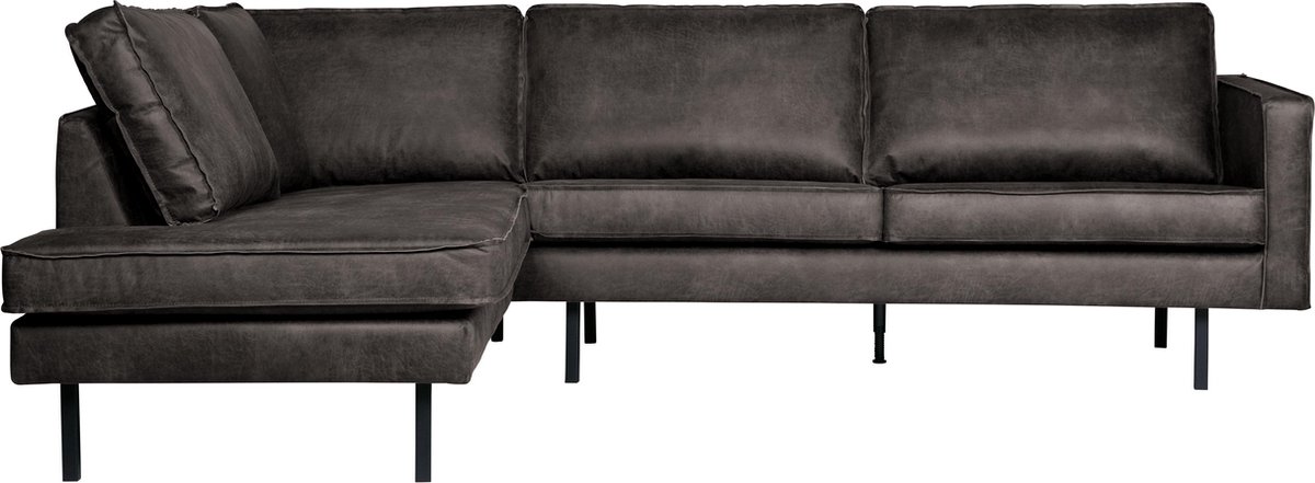 BePureHome Rodeo Hoekbank Links - Zwart