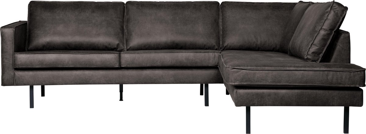 BePureHome Rodeo Hoekbank Rechts - Zwart